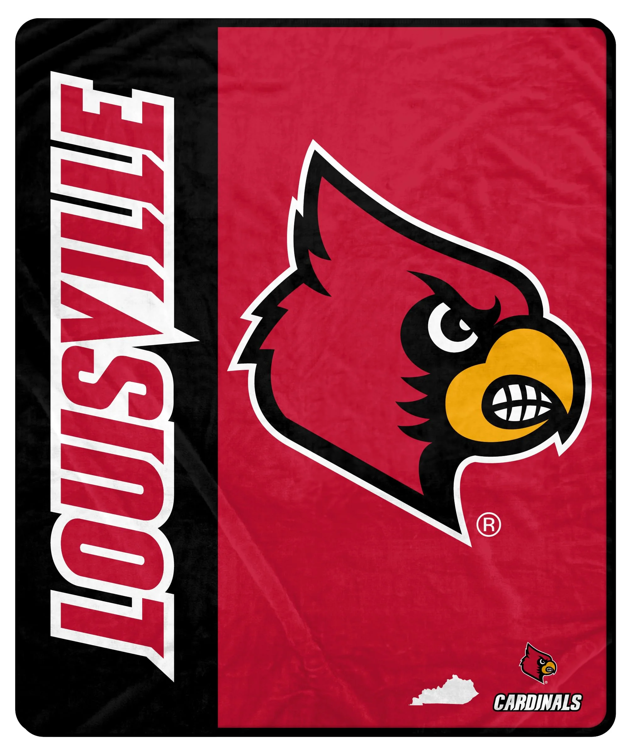 Proformance Home NCAA Louisville Cardinals Endzone Ultra Soft Tailgate Throw