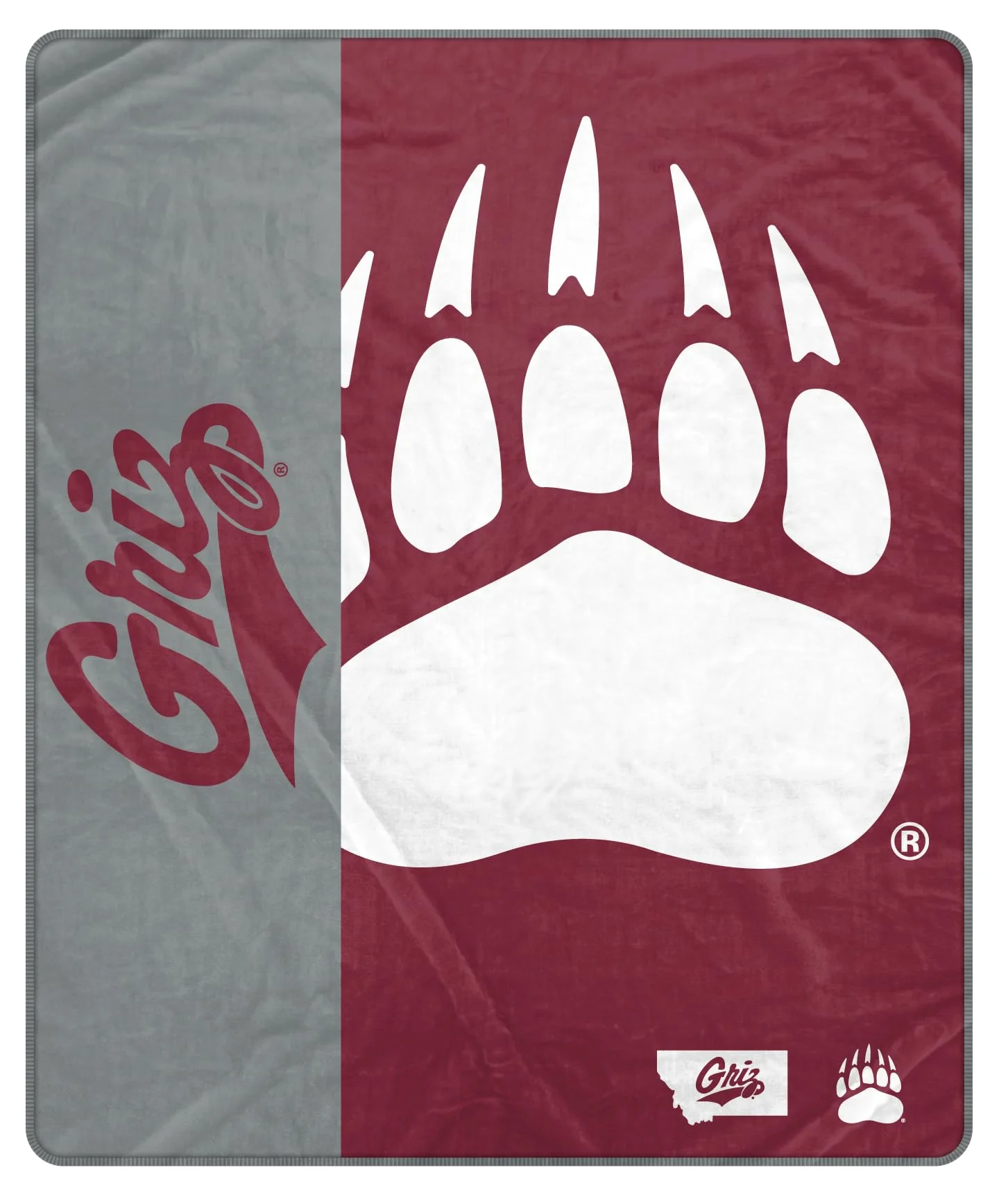 Proformance Home NCAA Montana Grizzlies Endzone Ultra Soft Tailgate Throw