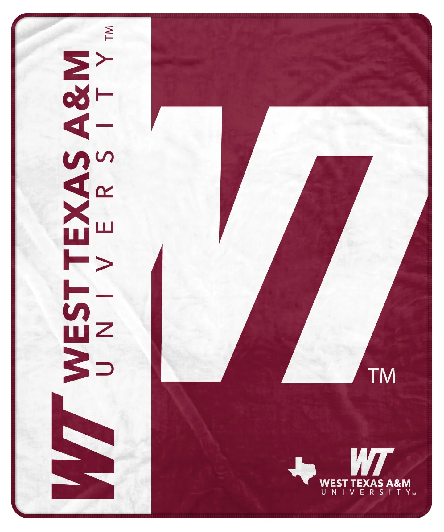 Proformance Home NCAA West Texas A&M Buffaloes Endzone Ultra Soft Tailgate Throw