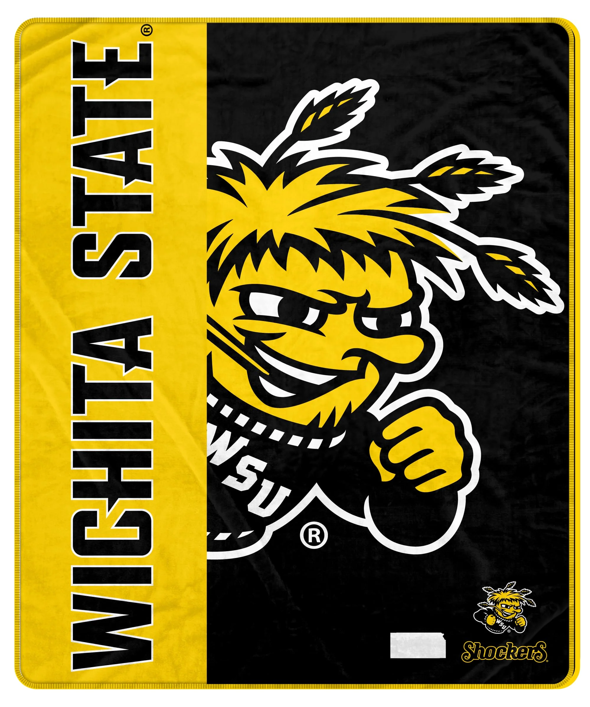 Proformance Home NCAA Wichita State Shockers Endzone Ultra Soft Tailgate Throw