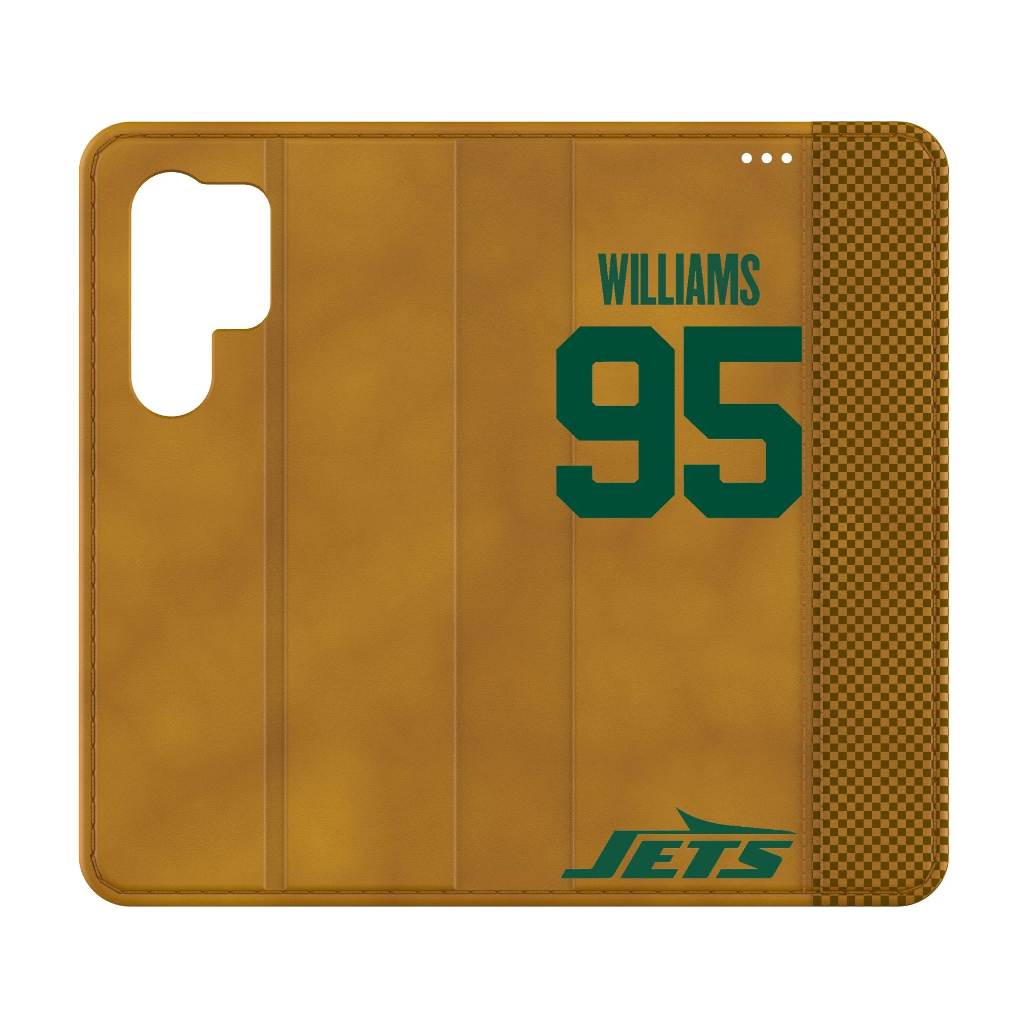 Quinnen Williams New York Jets 95 Game Tactic Folio Phone Case for Samsung Galaxy