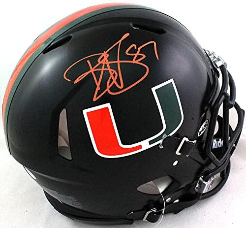 Reggie Wayne Signed Miami Hurricanes Knight F/S Authentic Helmet- PSA/DNAOrange