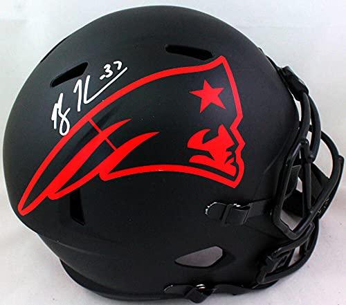 Rodney Harrison Autographed NE Patriots Eclipse F/S Helmet- Beckett W Silver