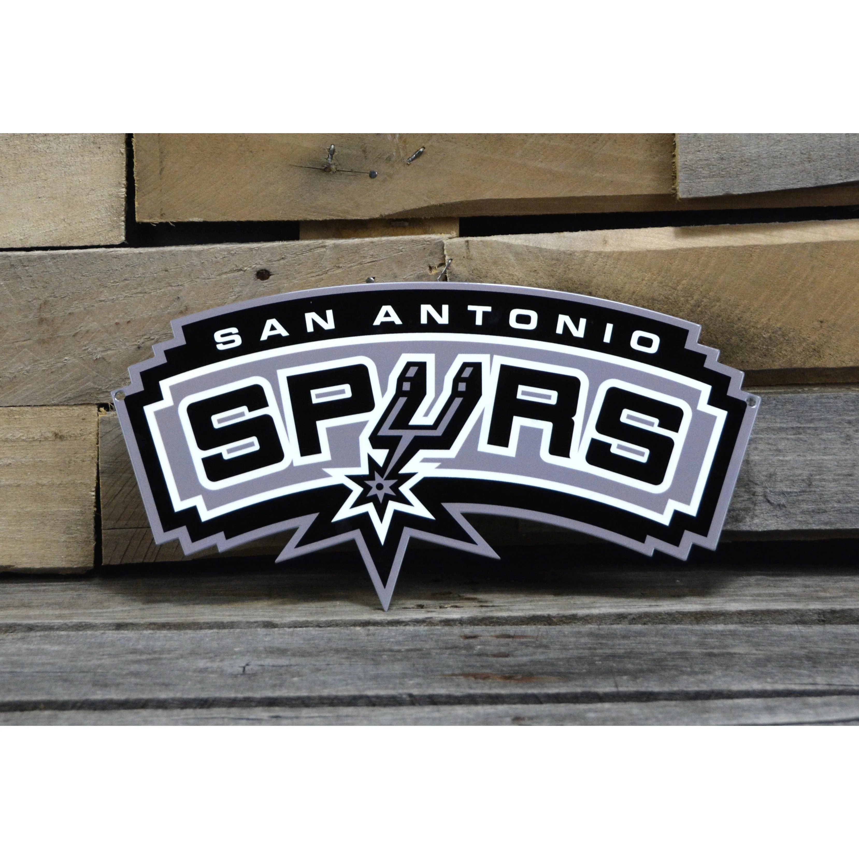 San Antonio Spurs 12" Spirit Size Steel Laser Cut Sign