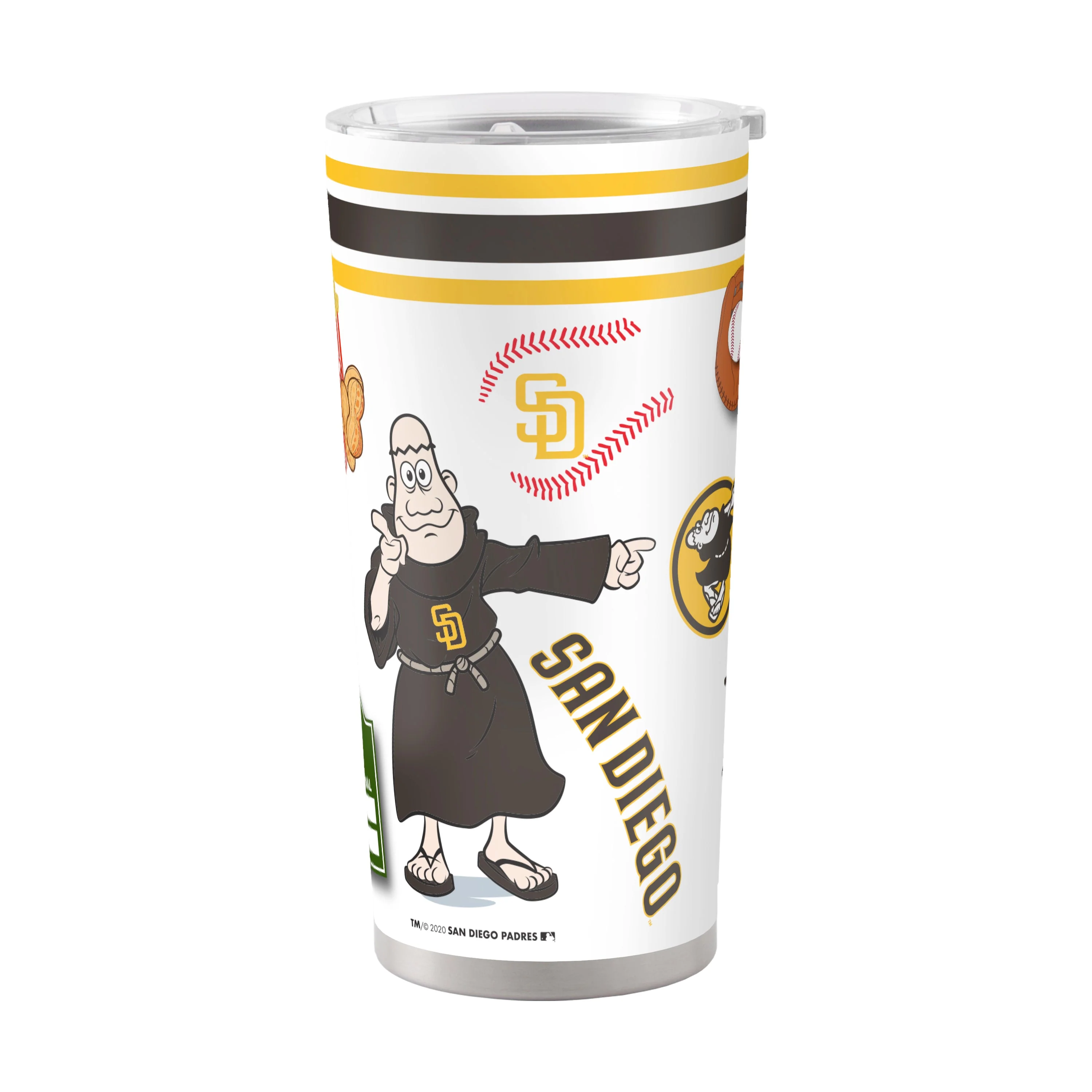San Diego Padres 20oz Native Stainless Steel Tumbler