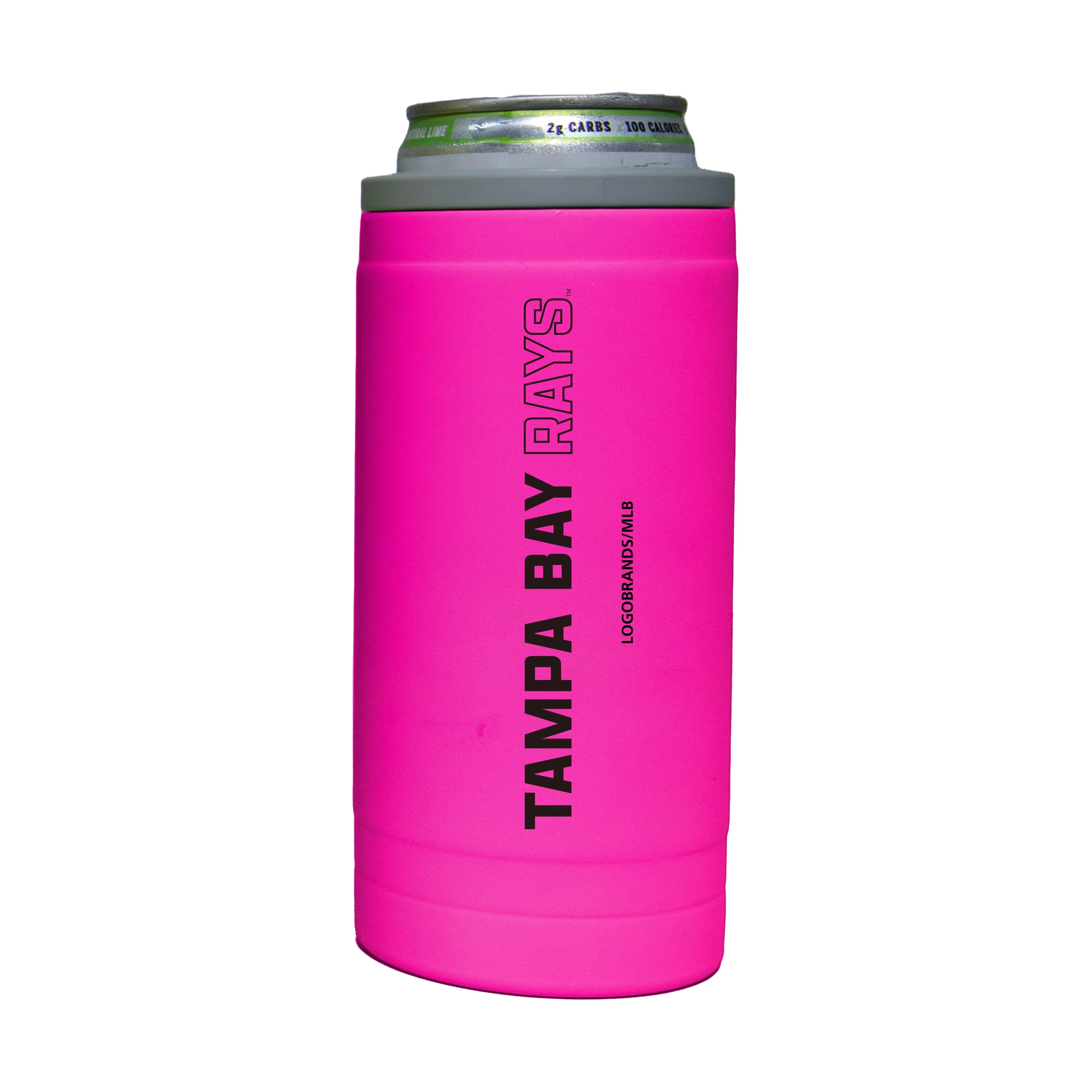 Tampa Bay Rays 12oz Electric Stacked Soft Touch Slim Coolie