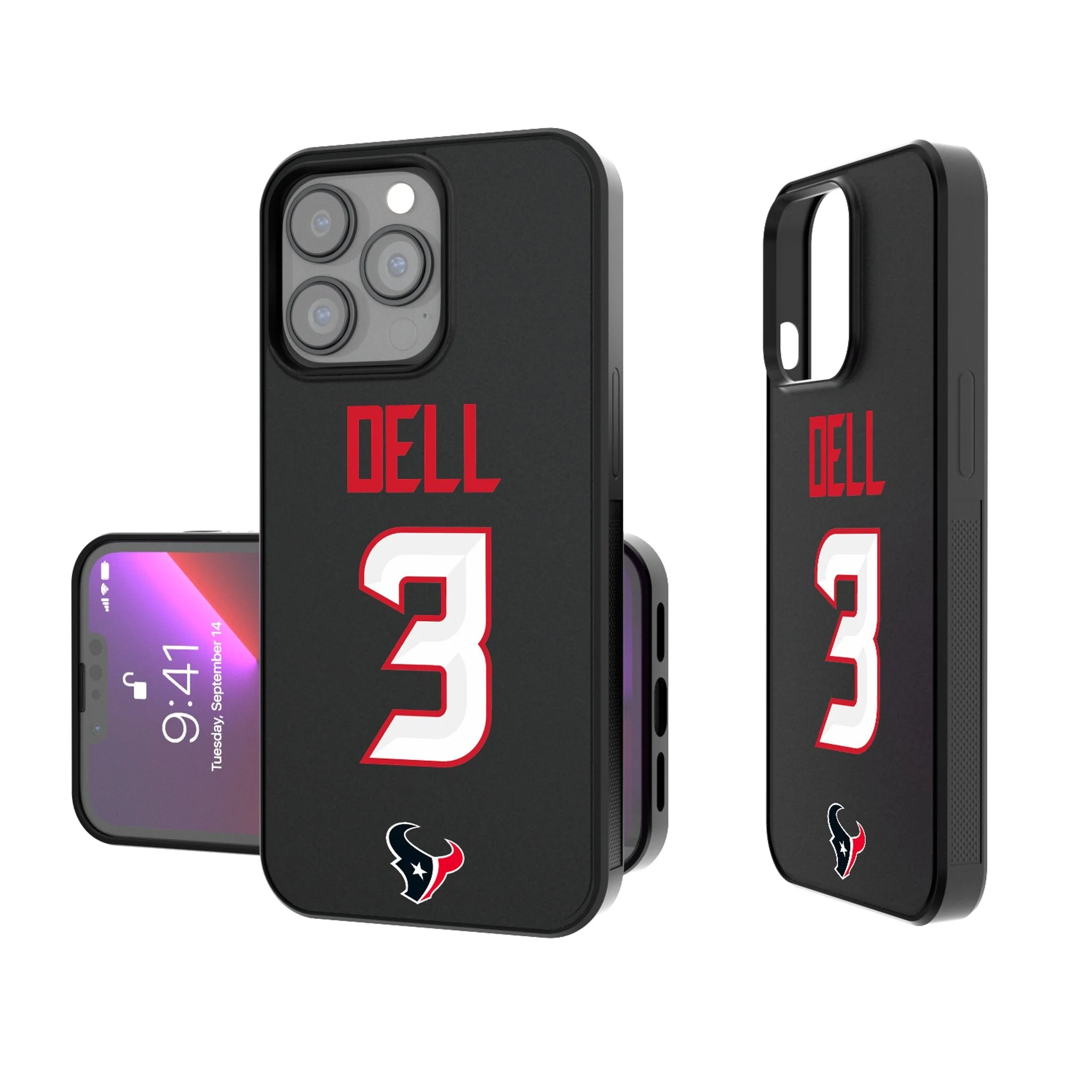 Tank Dell Houston Texans 3 Ready Bump Phone Case