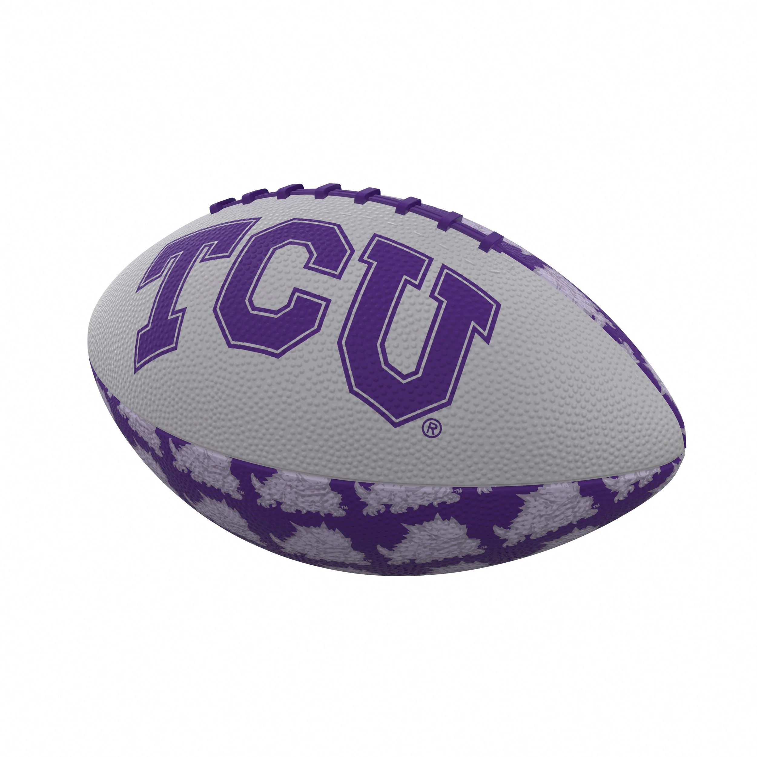 TCU Repeating Mini-Size Rubber Football
