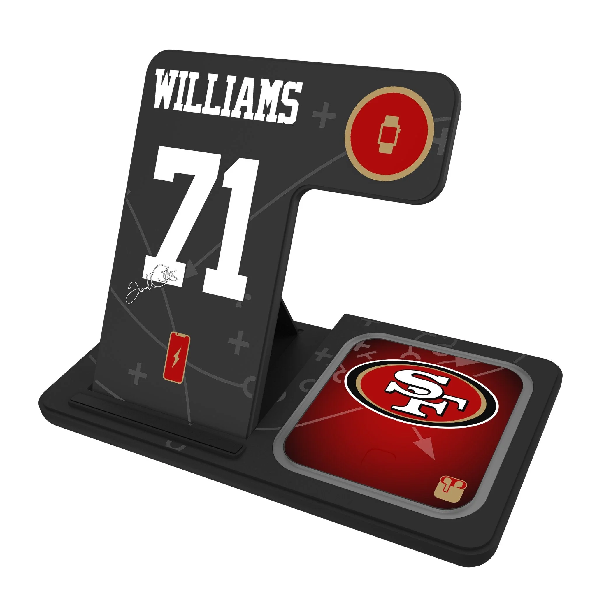 Trent Williams San Francisco 49ers 71 Ready 3 in 1 Charging Station