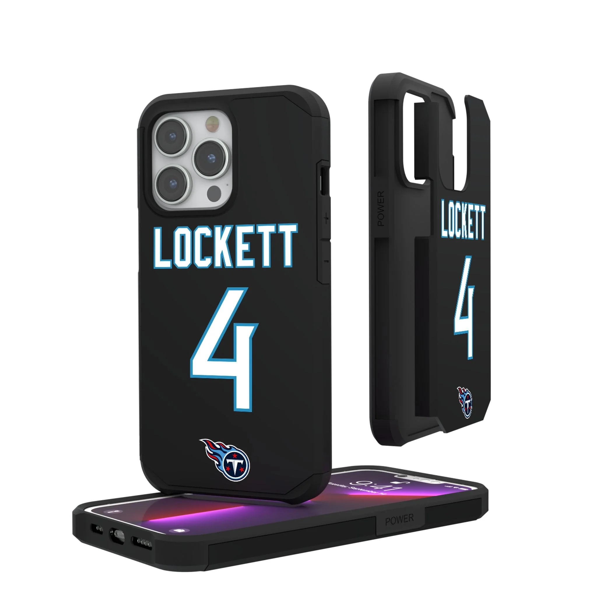 Tyler Lockett Tennessee Titans 4 Game Tactic Rugged Phone Case for Apple iPhone