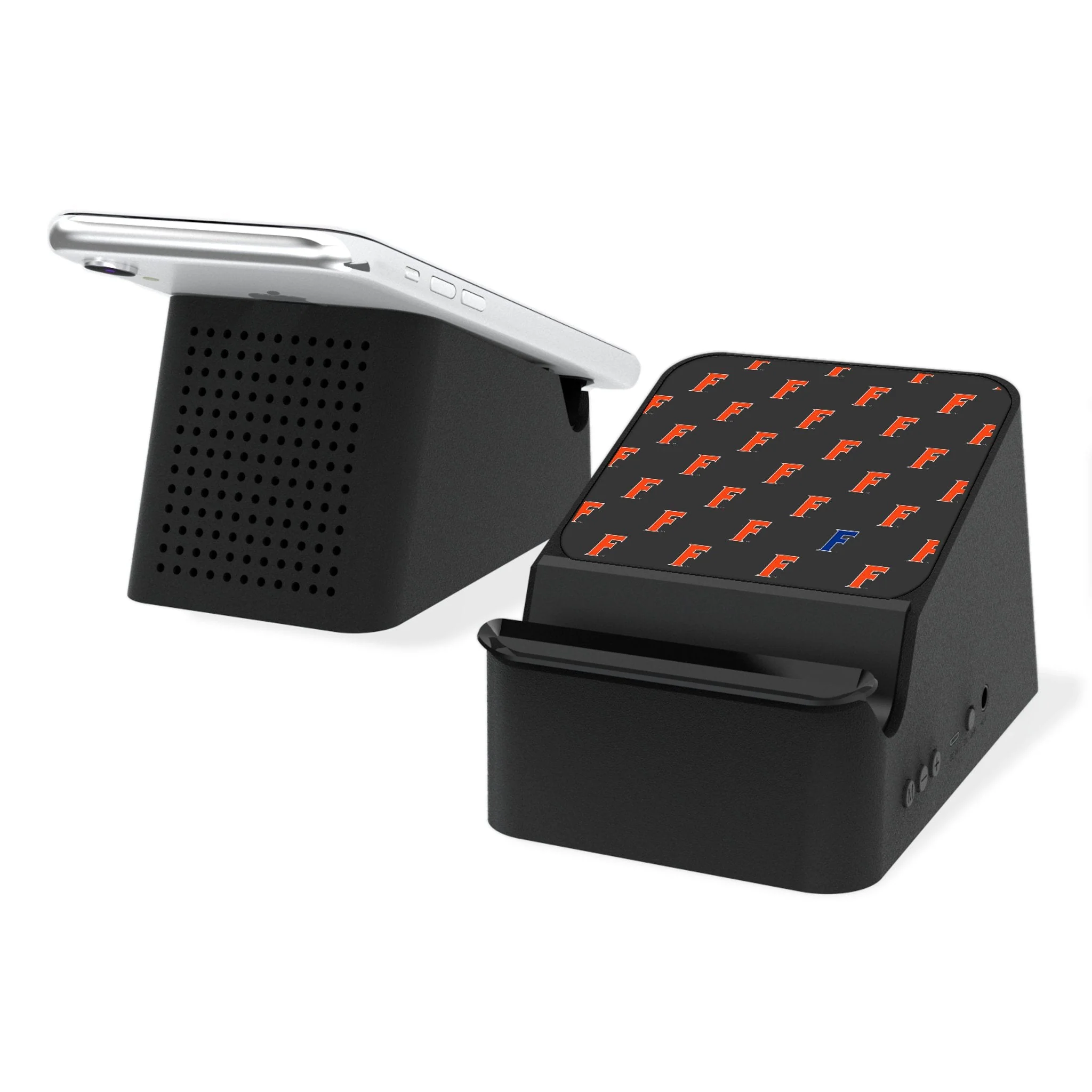 University of Florida Gators Fashion Pattern Wireless Charging Station and Bluetooth Speaker