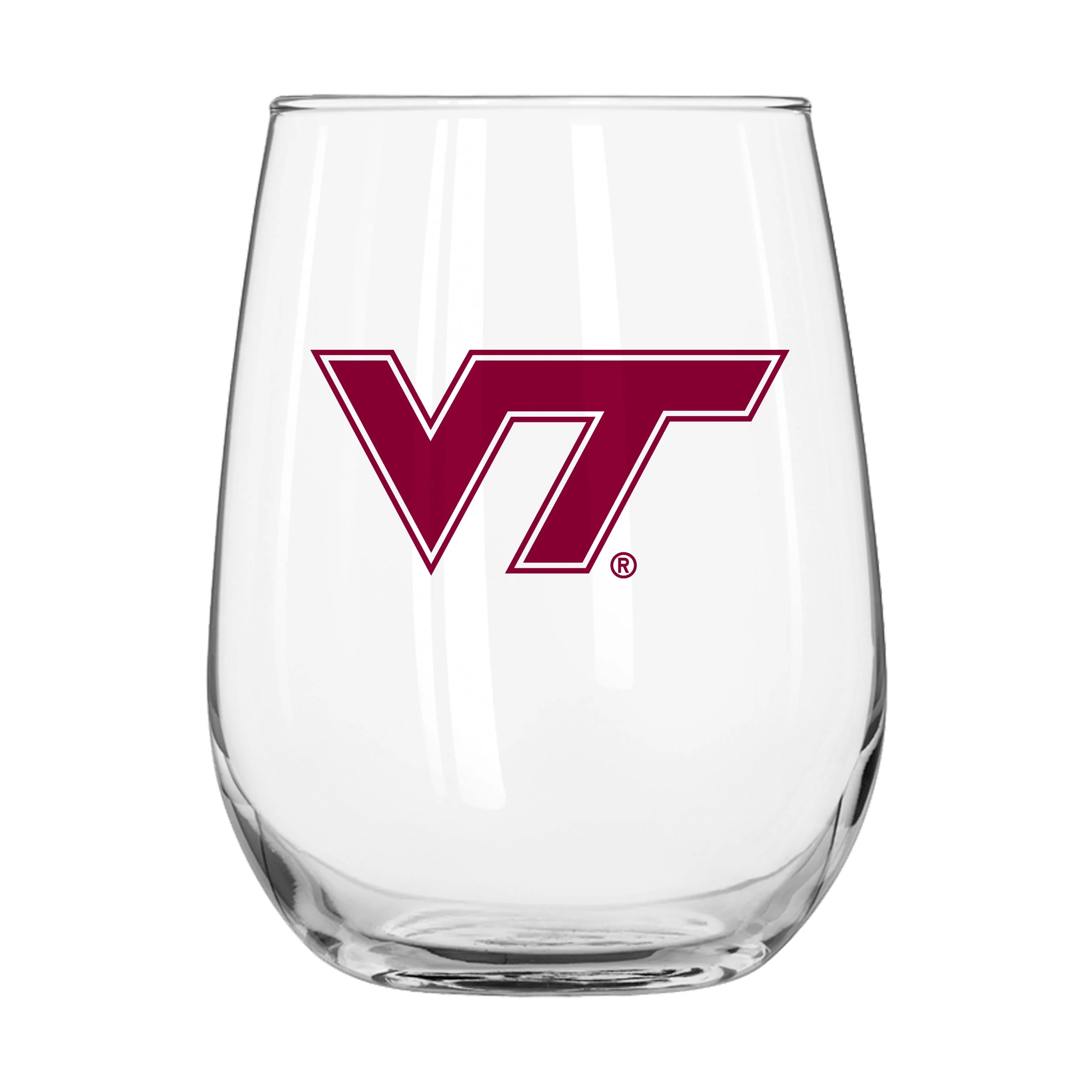 Virginia Tech 16oz Gameday Curved Beverage Glass