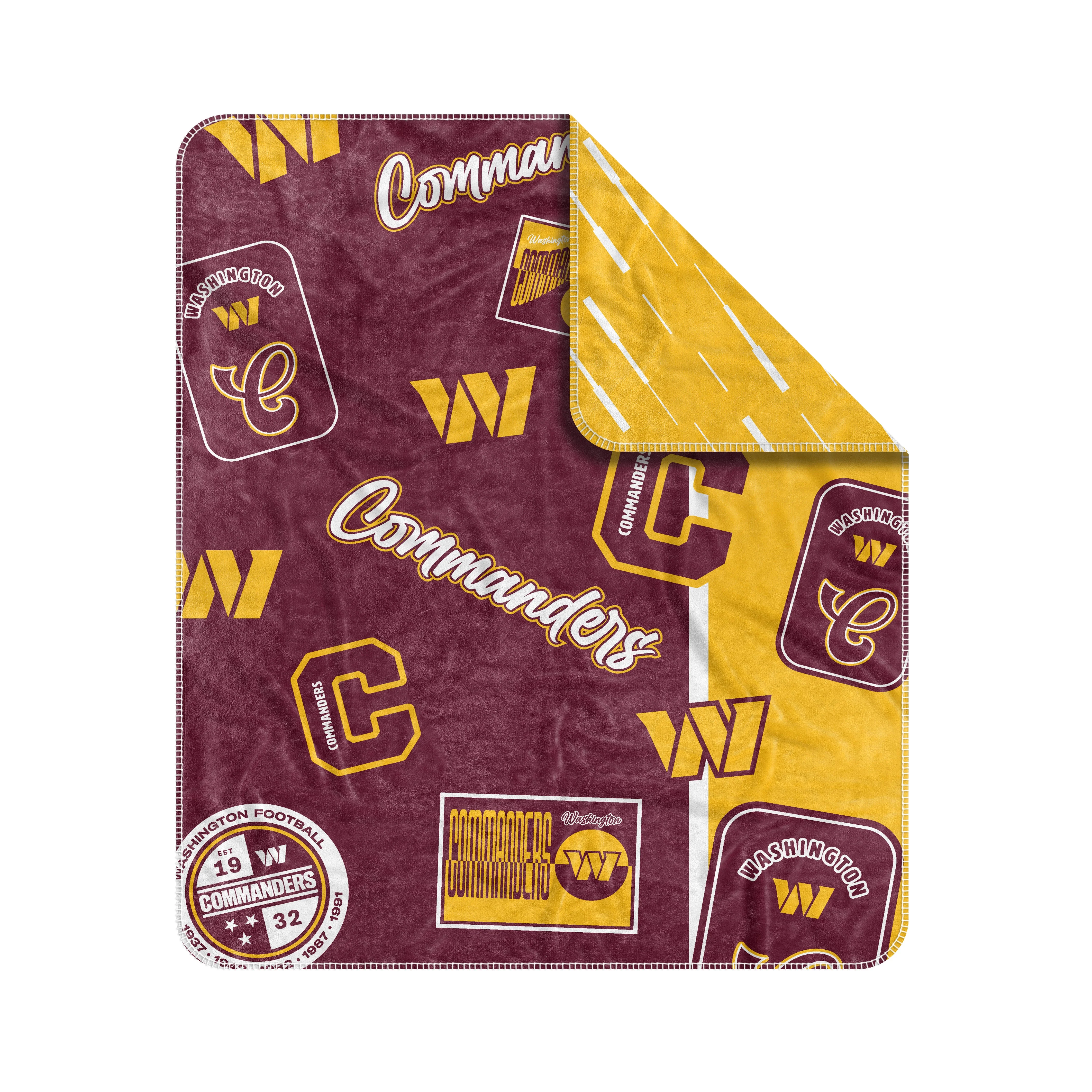 Washington Commanders Dream Weave Throw 50x60