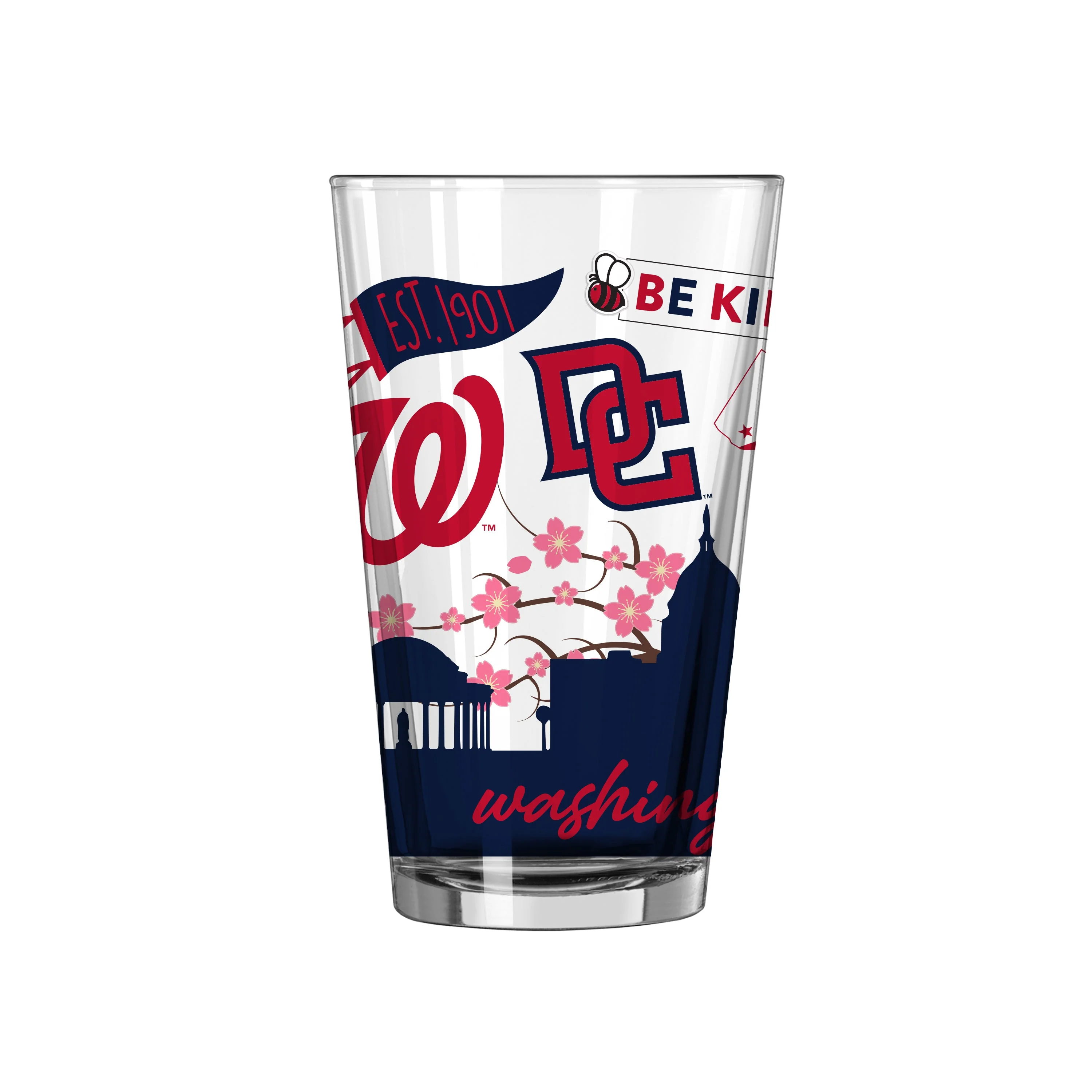 Washington Nationals 16oz Native Pint Glass