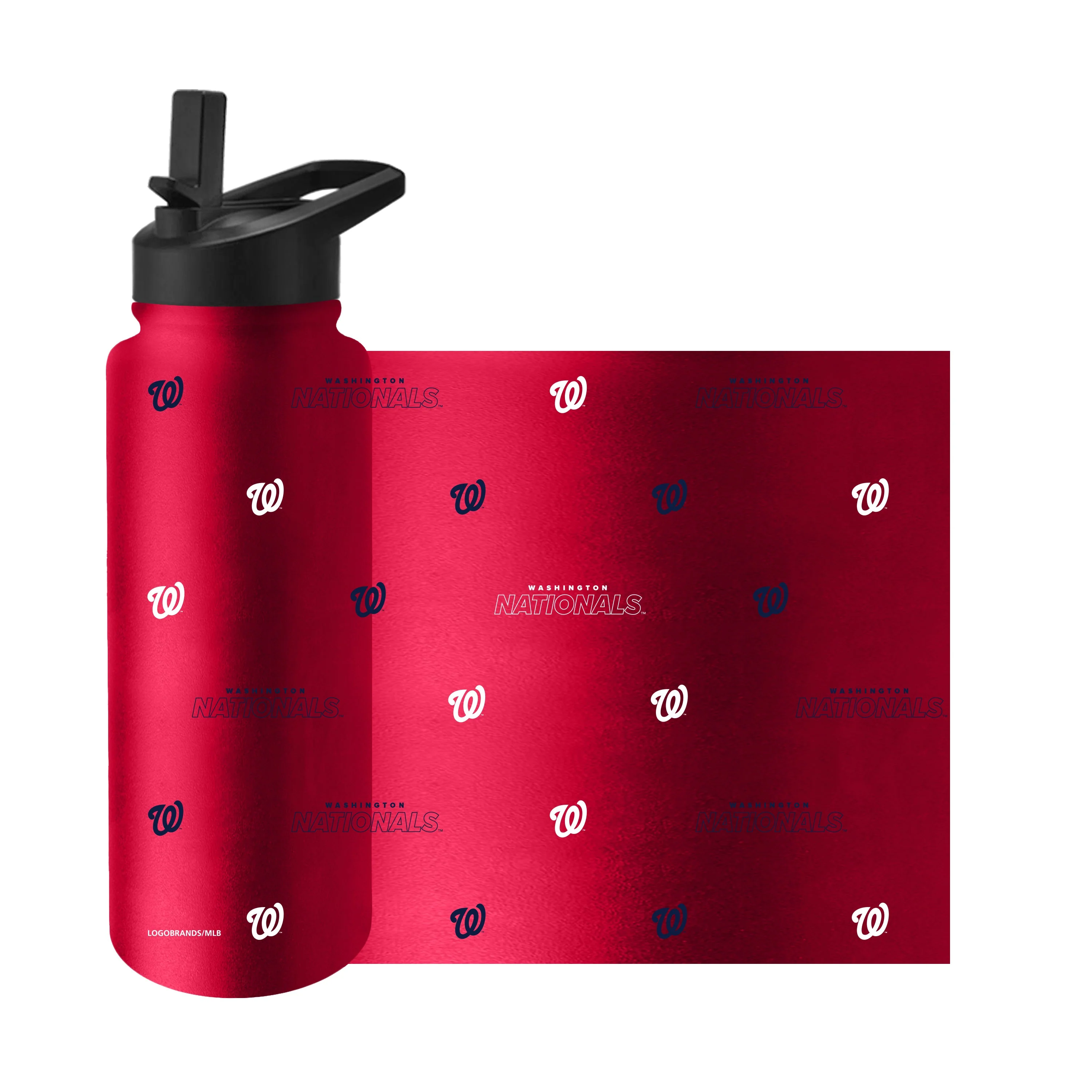 Washington Nationals 34oz Step And Repeat Quencher Bottle - Image 3