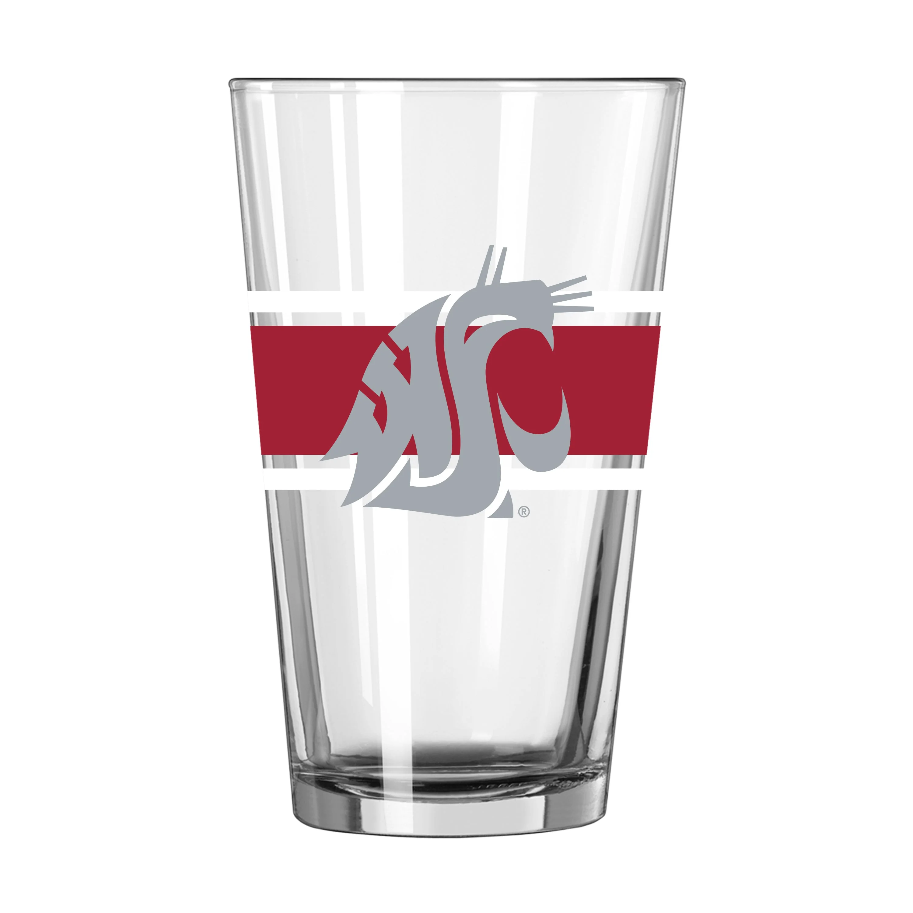 Washington State 16oz Stripe Pint Glass