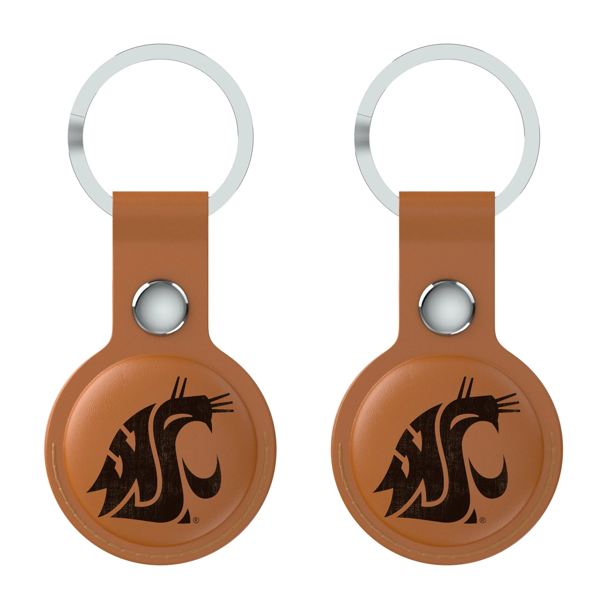 Washington State University Cougars Burn Brown Airtag Holder 2-Pack