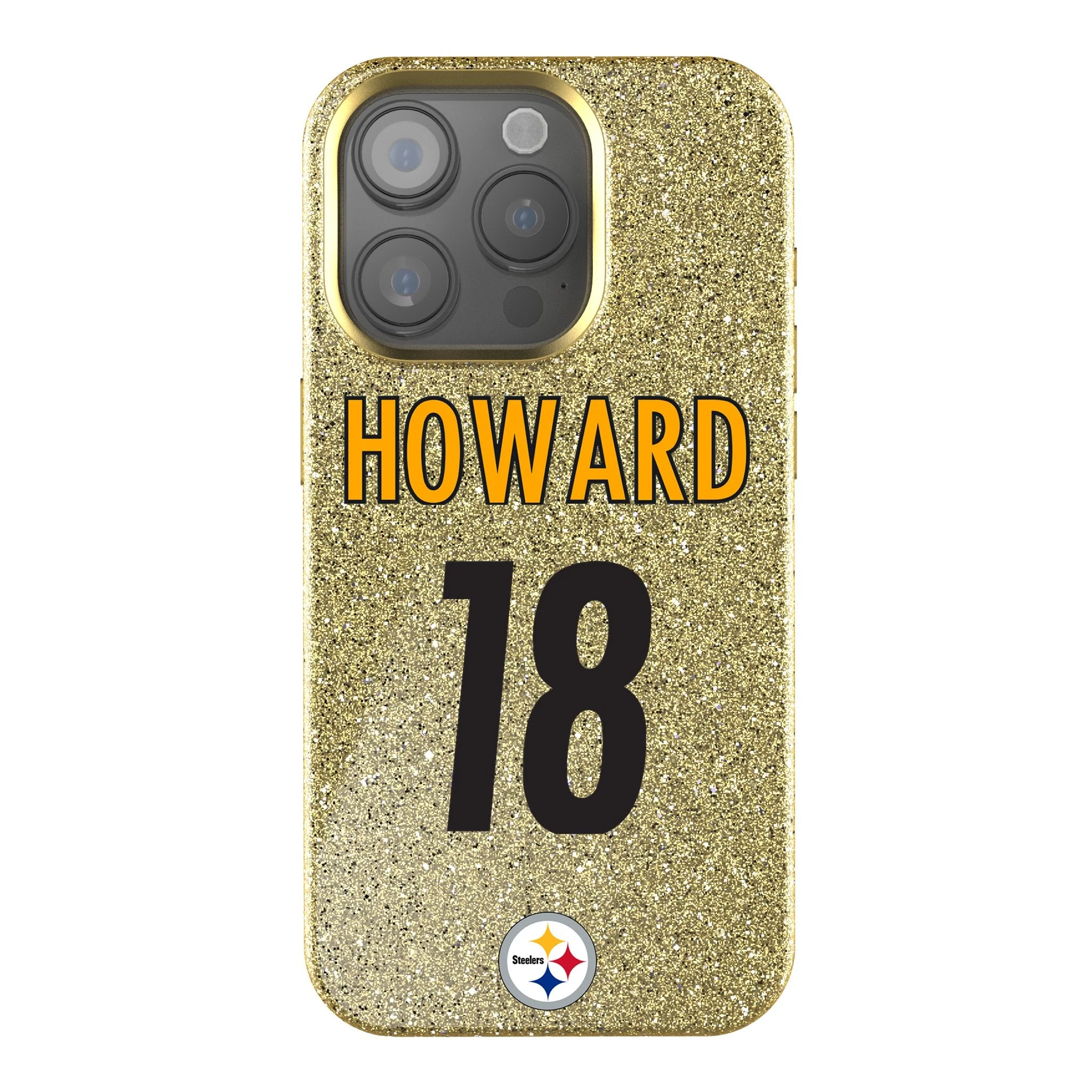 Will Howard Pittsburgh Steelers 18 Game Tactic Bling Phone Case for Apple iPhone