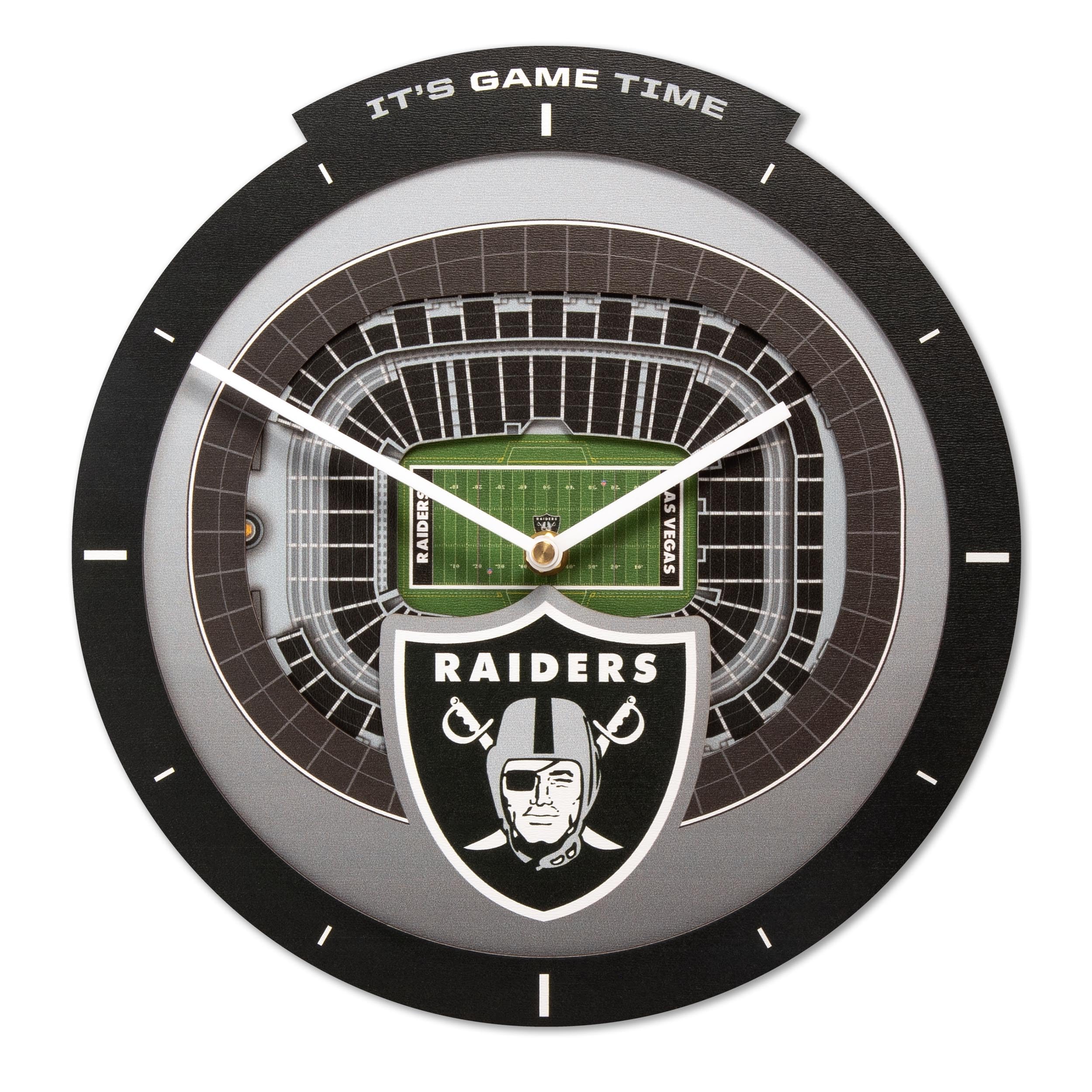 YouTheFan NFL Las Vegas Raiders 3D StadiumView Clock